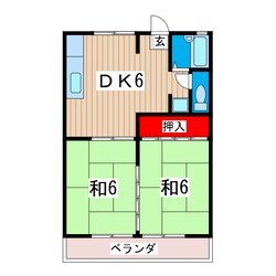 大進ハイツの物件間取画像